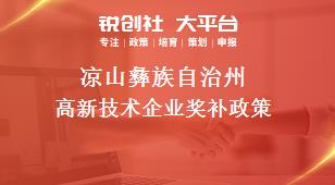 涼山彝族自治州高新技術企業相關配套獎補政策